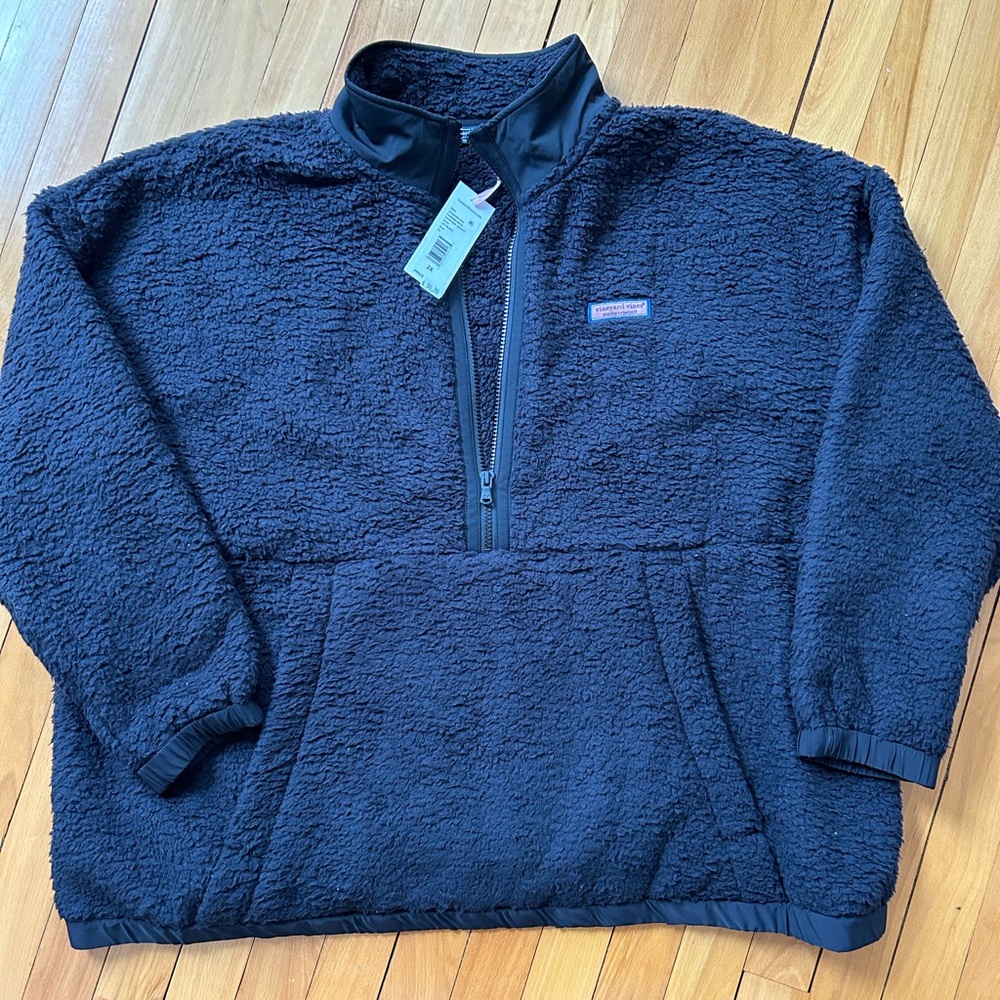 Vineyard Vines High-Pile Fleece Half-Zip Pullover